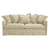 Sofa 3-/4-Sitzer aus Leinen, hanffarben Barcelone